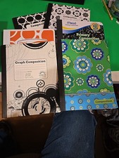 6Hardcover College Ruled Composition Notebook  200 Pages 100 Sheets  C 