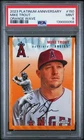 2023 Topps Chrome Platinum Anniversary - Mike Trout #150 Orange Wave /25 PSA 9