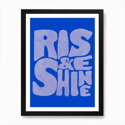 Rise and Shine - Positive Morning Q Gerahmtes Wandbild Poster Leinwanddruck Bild