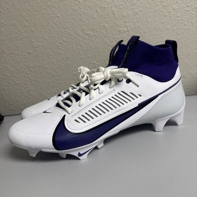 Nike Vapor Edge Pro 360 TB Men's Sz 12 White Purple Football Cleats FN7759-104