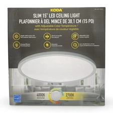 Koda 15’’Close To Ceiling Led Light Adjustable Color Bright 1600 Lumens Dimmable