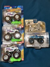 🔥GREENLIGHT Kings of Crunch Bigfoot #4 Ford F350 CHROME CHASE METALLIC BLUE‼️🔥