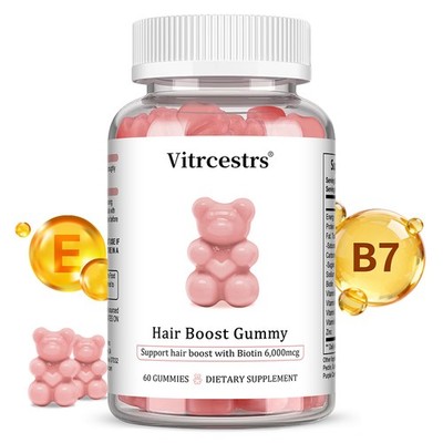 Biotin Hair Growth Gummies - 6000mcg Biotin for Fuller, Healthier Hair 60pcs