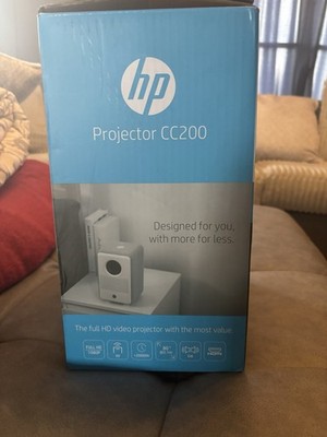 HP CC200 1080P Portable Projector HDMI with 84'' Screen & Roku Express