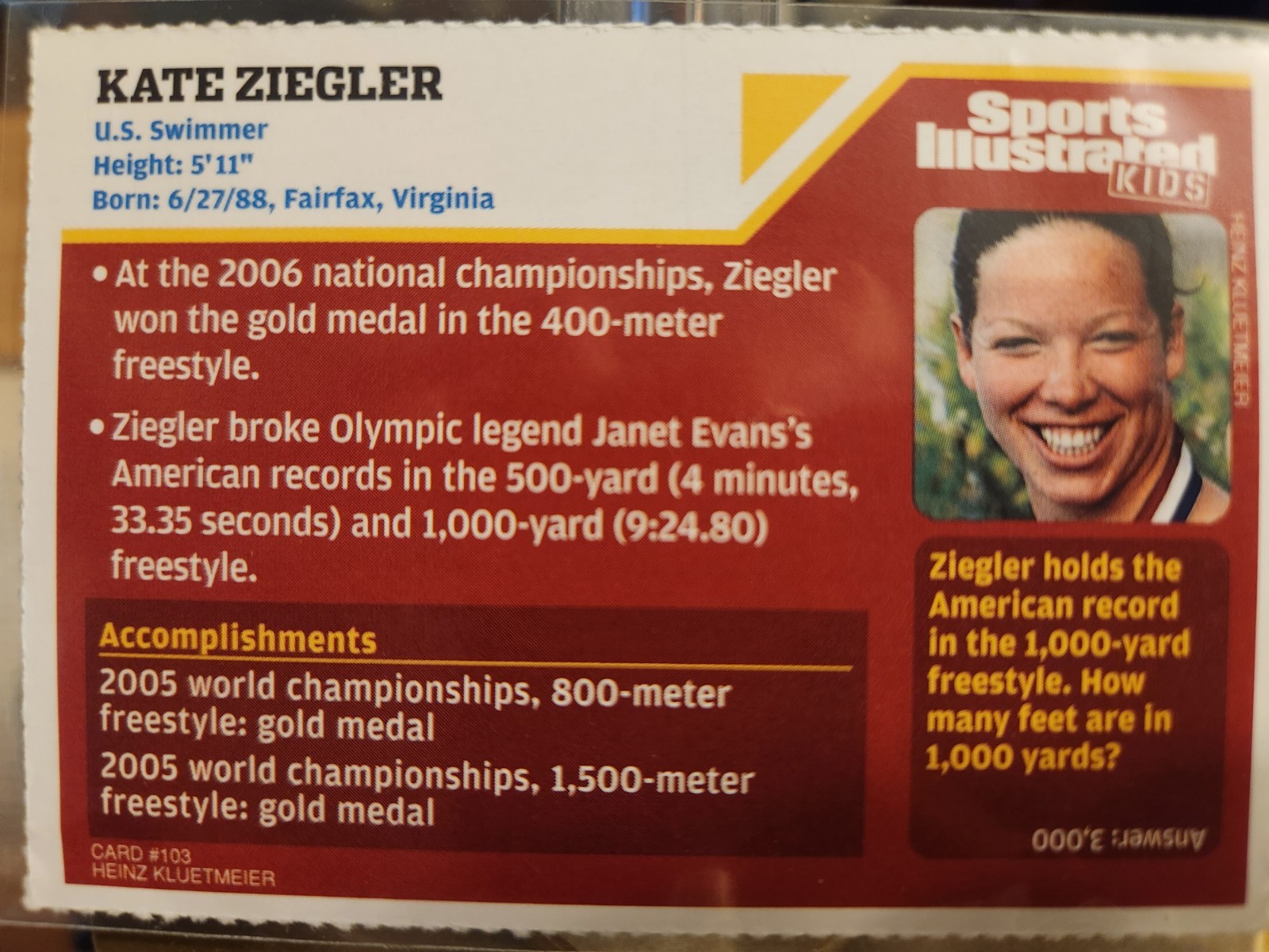 2007 Sports Illustrated for Kids Series 4