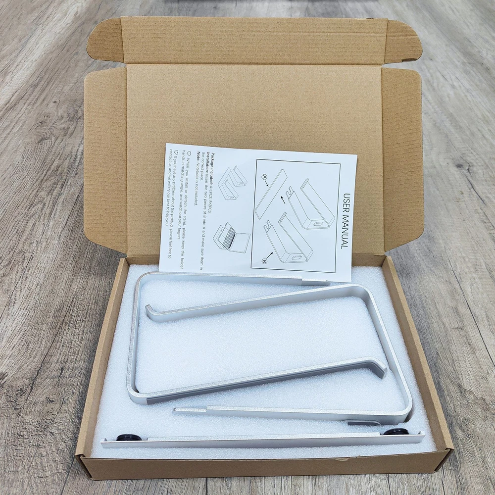 Ergonomic Heavy-Duty Metal Laptop Stand for Desk – Stable Computer Riser  