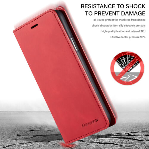 Leather Wallet Case For iPhone 15 14 13 12 Pro XS Max XR X 8 7 Flip Phone Cover - Picture 31 of 45
