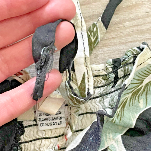 Little Girl’s Hula Hula Hawaii Black Floral Smocked Back Tie Sun Dress Size 4 - Picture 8 of 8