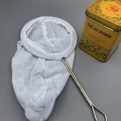 6'' Thai coffee tea filter Large cloth strainer handle sock cotton bag Reusable 6'' Thai coffee tea filter Large cloth strainer handle sock cotton bag Reusable