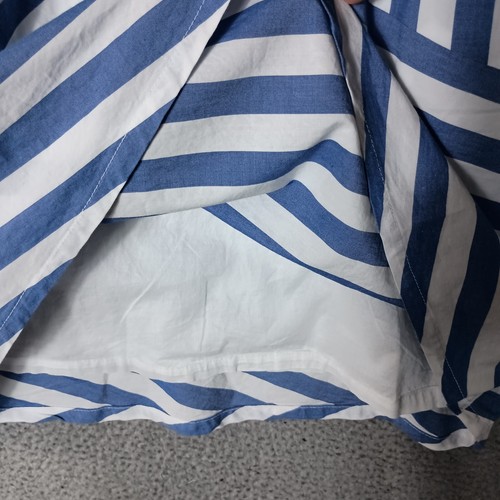 Gap Tank Dress Kids XL (12-13) White Blue Mix-Stripe Flutter Straps Beachy NWT - Picture 6 of 12