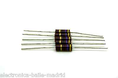 5x 47 OHM 0.5W 1/2W 5% CARBON COMP RESISTORS FOR TUBE AMP HIFI