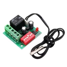 W1701 12V Dc Digital Thermostat Temperature Controller Switch For Hvac Systems