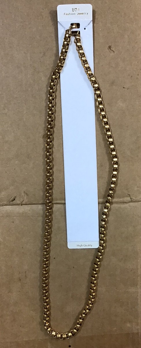 U7 High Quality Fashion Jewelry Chain Necklace 28 Inches L22