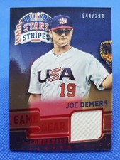 2015 Stars & Stripes JOE DEMERS Jersey card #/299 WASHINGTON HUSKIES Baseball