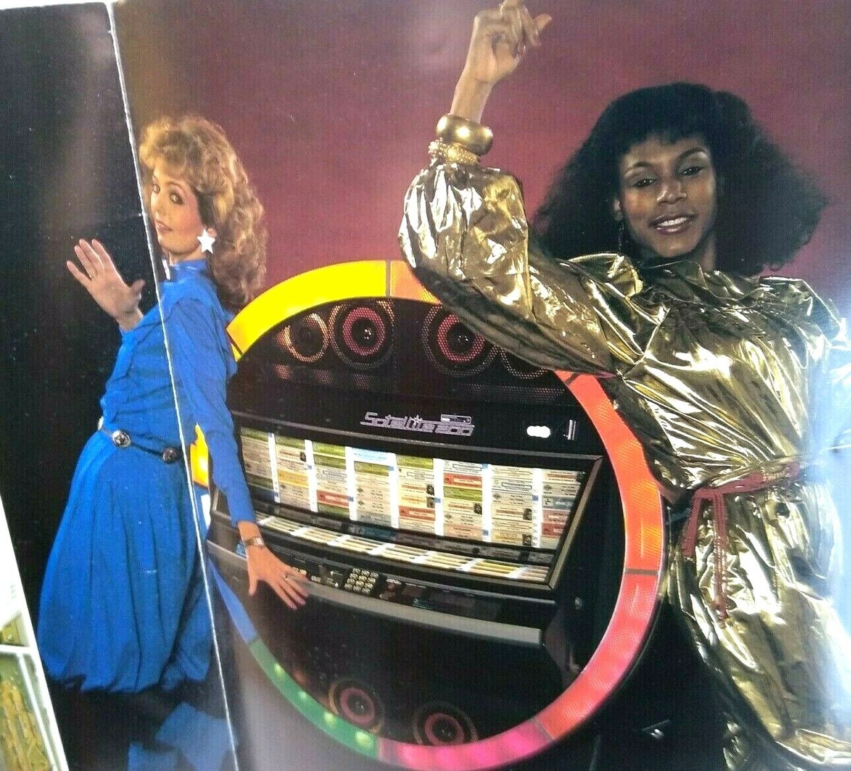 Satellite 200 Jukebox Flyer NSM Lowen Germany 1983 Phonograph Art