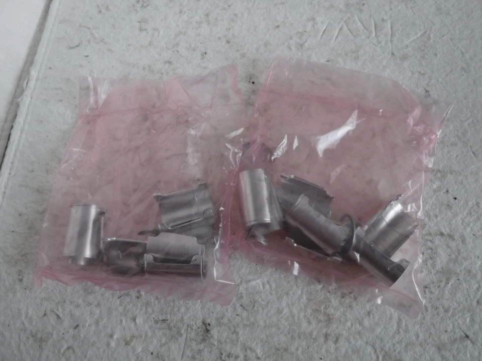 (2) METRO 9986Z Aluminum Split Sleeves for Super Erecta Industrial Wire Shelving