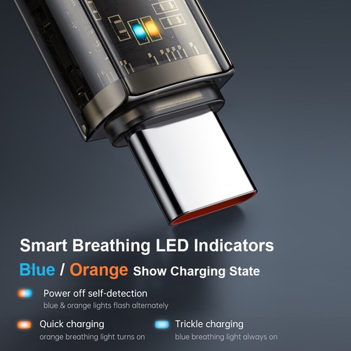 Cordon de synchronisation de données de charge Mcdodo 100 W USB C vers type C câble de téléphone chargeur rapide - Photo 4 sur 15