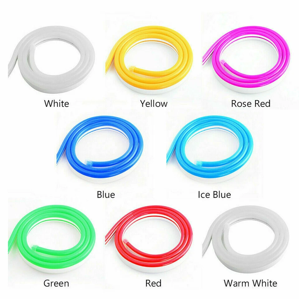 Flexible Sign Neon Lights Silicone Tube LED Strip Waterproof 12V 1M 2M 3M 5M - Image 4 of 4