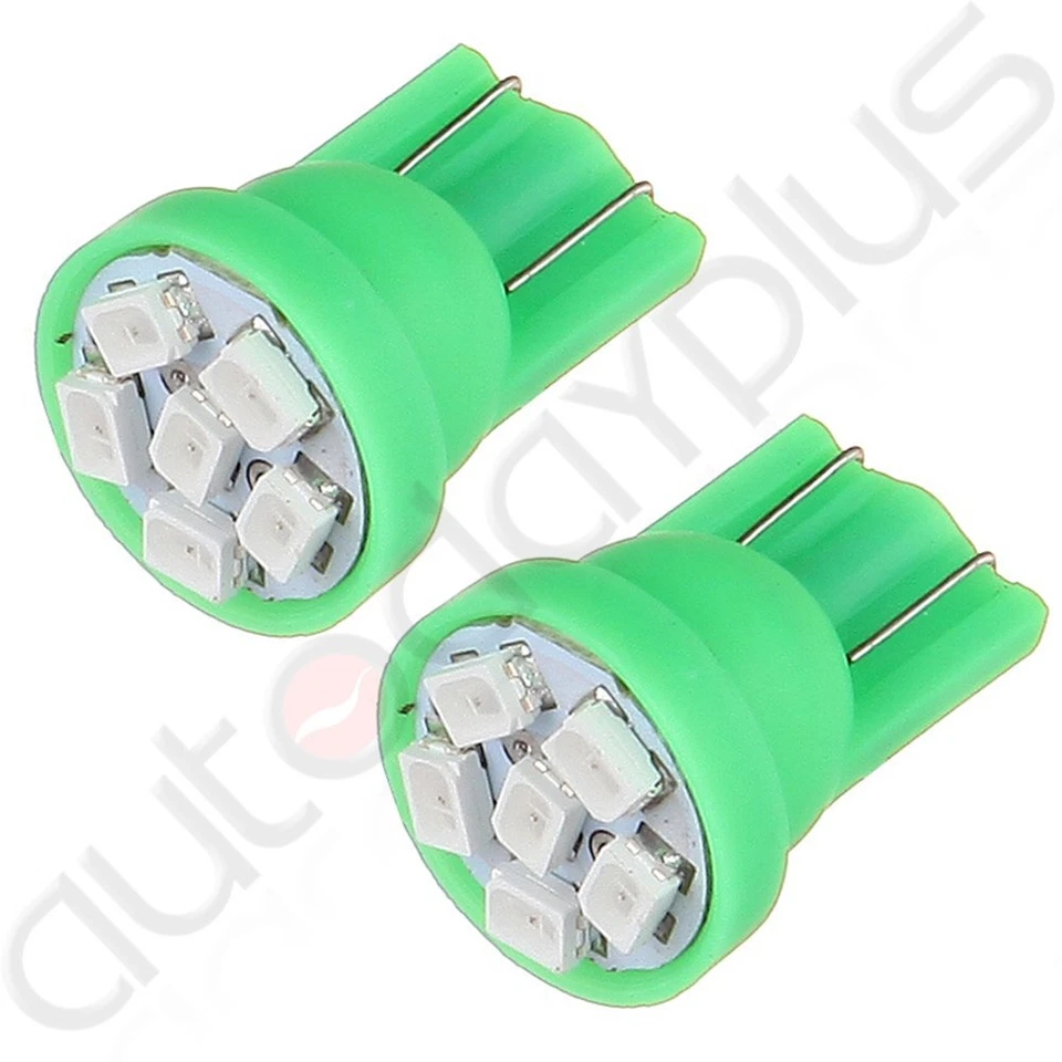 20 piezas T10 194 168 Bombilla LED Verde Instrumento Medidor Panel Tablero Luz Foto 4 de 4