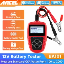 ANCEL BA101 Car Battery Tester 12V Load Tester Charging System Digital Analyzer