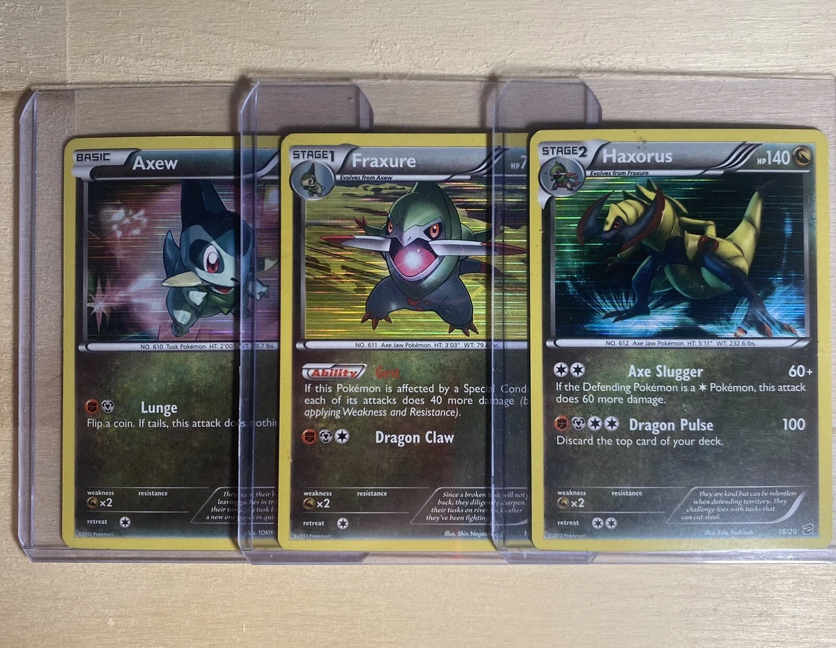 Axew Evolution Cards