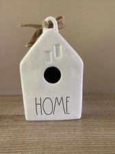 White "Home" Ceramic 9.5&rdquo; Birdhouse by Rae Dunn Decor