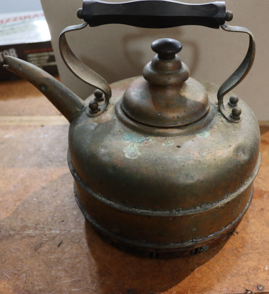 Antique Simplex? Tea Kettle Solid Copper Tea Kettle Made In England i