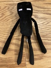 Minecraft Black Enderman Stuffed Plush 2014 Mojang Jazwares 10"
