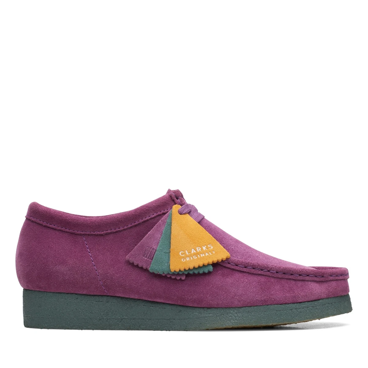Clarks Originals Mens Wallabee Moccasin Purple Suede Shoes | eBay