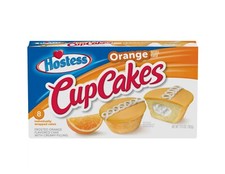 HOSTESS Orange Flavored Cupcakes - 13.5 oz, 8 Count Pack of 2 TOTAL OF 16
