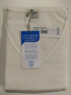 1 Spinnenshirt Langarm Wolle-Baumwolle Tuning Art. 075459 Gr. 7° wollweiß