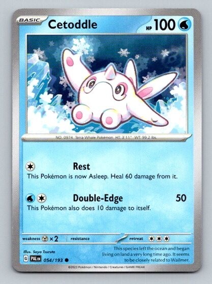 2023 Pokemon Card Paldea Evolved Cetoddle 54/193