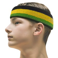 Couver Country Flag Color Cotton Sports Headband, 1 Piece One Size