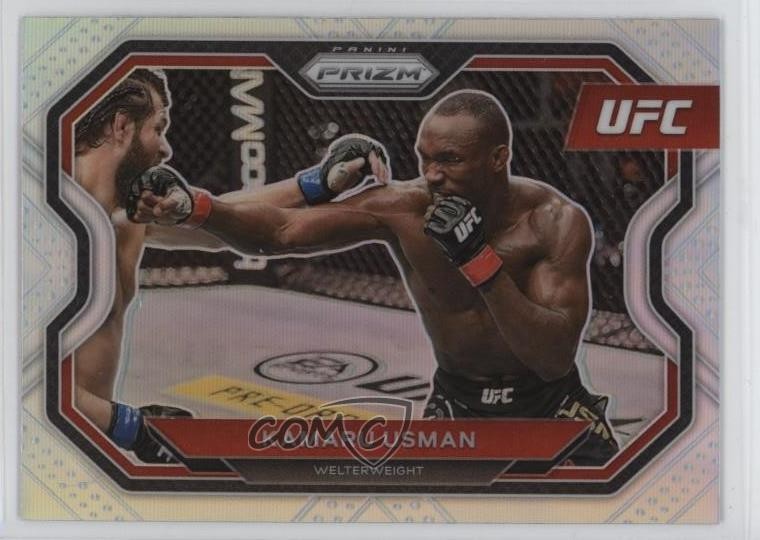 2021 Panini Prizm UFC Silver Prizm Kamaru Usman #151 0b3