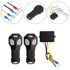 For Truck SUV 12V Recovery Wireless Winch Remote Control 2 Handset Switch