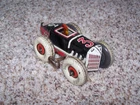 1930's Marx Tin Litho #3 Race Car w/ Balloon Tires 5" Long Works