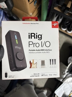 IK Multimedia iRig Pro I/O Universal Audio and MIDI Interface