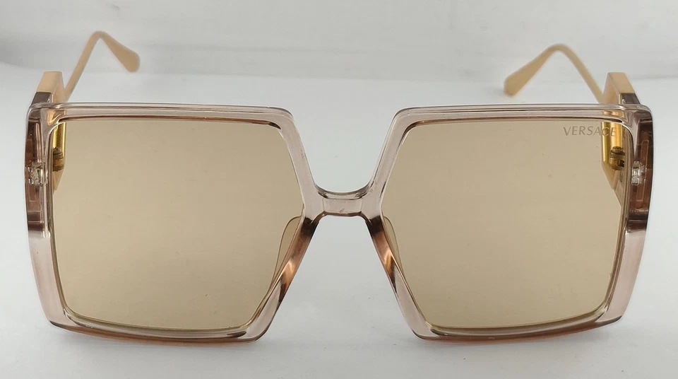 Luxury Versace Sunglasses |Brown Plastic Frame | 100% UV Protected Yellow Lenses - Image 2 of 4