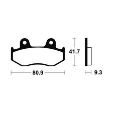 PLAQUETTES DE FREIN YFZ YFZR 450 ARRIERE BENDIX MO209 06/17 *NEUF*