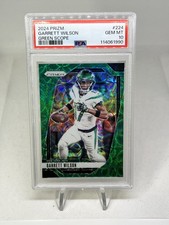 Garrett Wilson 2024 Panini Prizm Green Scope /75 PSA 10 GEM MINT Pop 1! Match