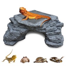 X-Large Bearded Dragon Basking Platform, Lizard, Snake or Reptile Hide with H...