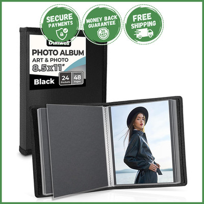 ART PORTFOLIO BINDER FOLDER Artwork Picture Storage Album Sleeves Case 48 Pages