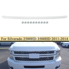 Summit White Front Hood Bulge Molding Trim For 2011-2014 Silverado 2500hd 3500hd