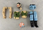 1985 GI JOE 3.75” - COBRA DREADNOK RIPPER (V1 / S4) - 8-PIECE FIGURE PARTS LOT