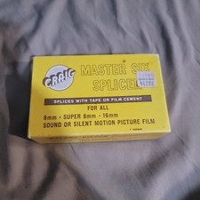 Craig Vintage Master Six Splicer 8mm Super 8  16mm w/Instruction Manual