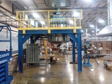 Pfaudler 300 gallon glass reactor with stand and mezzanine  (Refurbished)