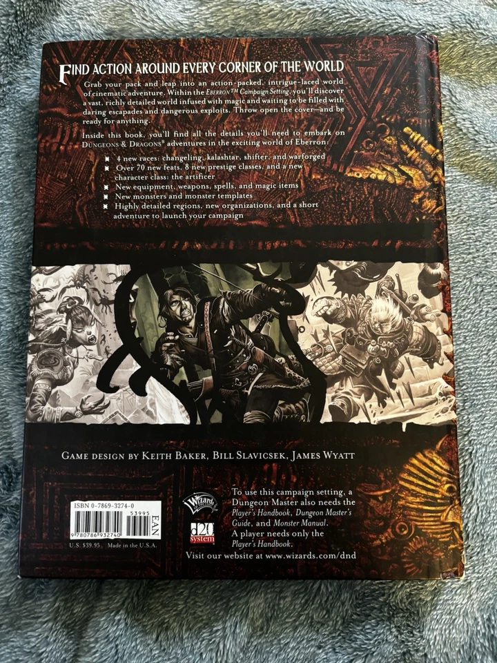 Eberron Campaign Setting - Dungeons & Dragons 3.5e D&D RPG Primera impresión Buen estado Foto 2 de 2