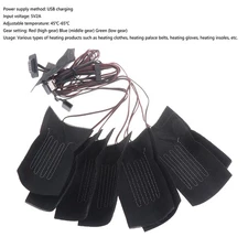 USB Clothes Heater Pad With 3 Gear Electric Heating Sheet Heating Warmer Pad