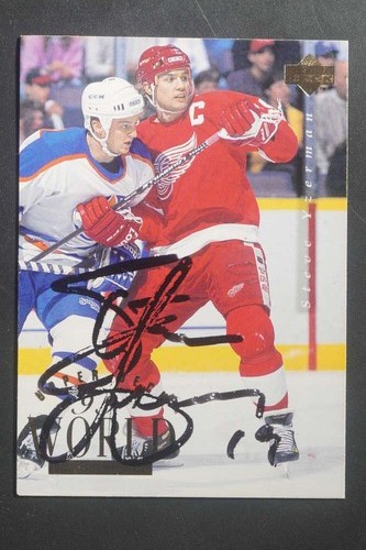 1994-95 Upper Deck Steve Yzerman #550 Signed Auto Autograph DZ2119 - Picture 1 of 2