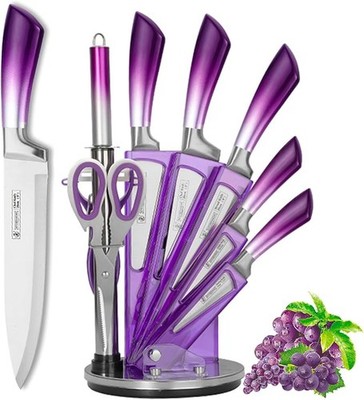 Juego De Cuchillos Para Cocina Acero Japoneses Profesional Chef 9 Piezas Set US